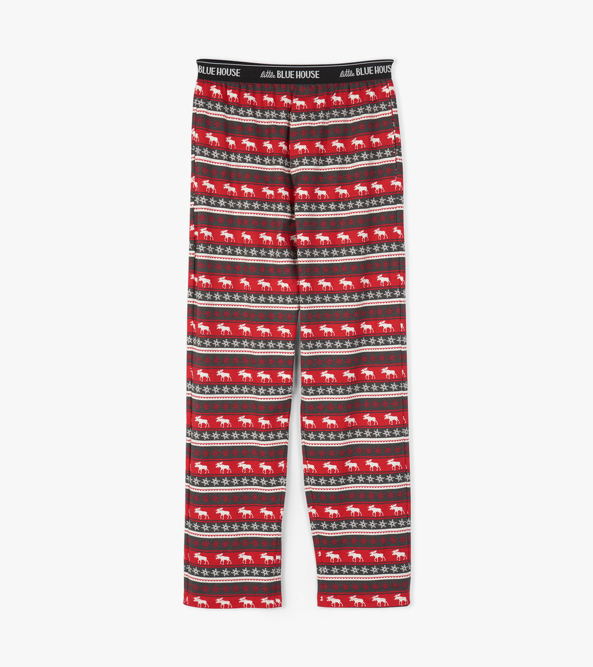 Agrandir l'image de Pantalon de pyjama en jersey pour homme – Orignal à motif jacquard Fair Isle