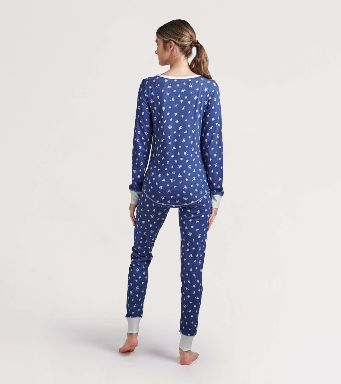 View larger image of Falling Snowflakes Women's Jersey Pajama Set