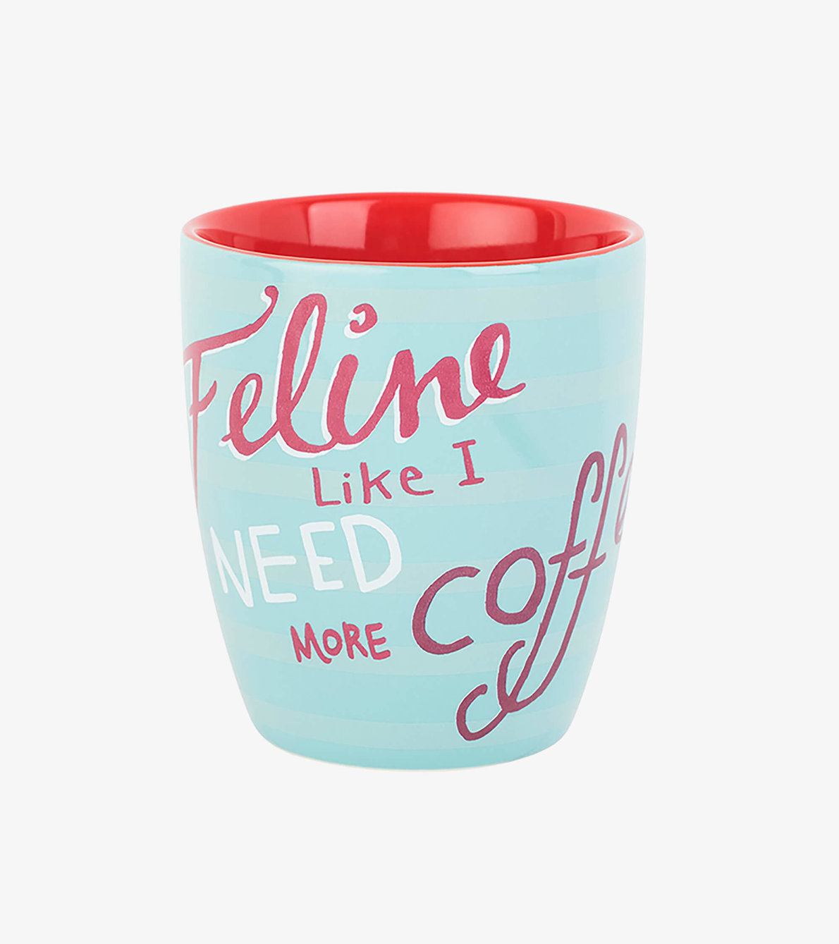 View larger image of Feline Like I Need More Coffee Curved Ceramic Mug