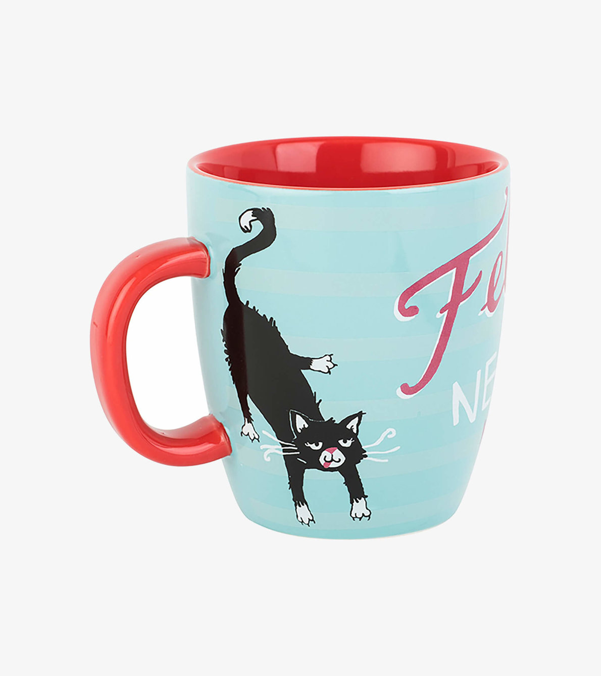 View larger image of Feline Like I Need More Coffee Curved Ceramic Mug