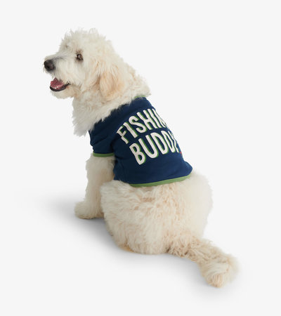 T-shirt pour chien – Poisson et hameçon « Fishing Buddy »