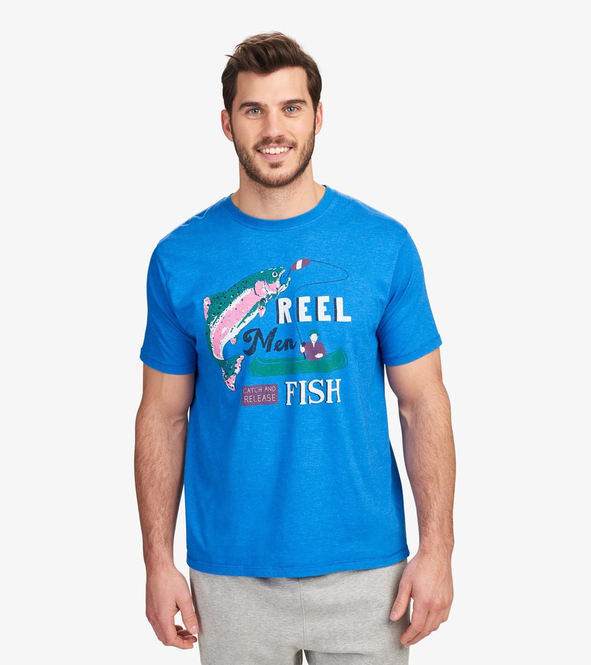 Agrandir l'image de T-shirt pour homme – Poisson « Reel Men Fish »