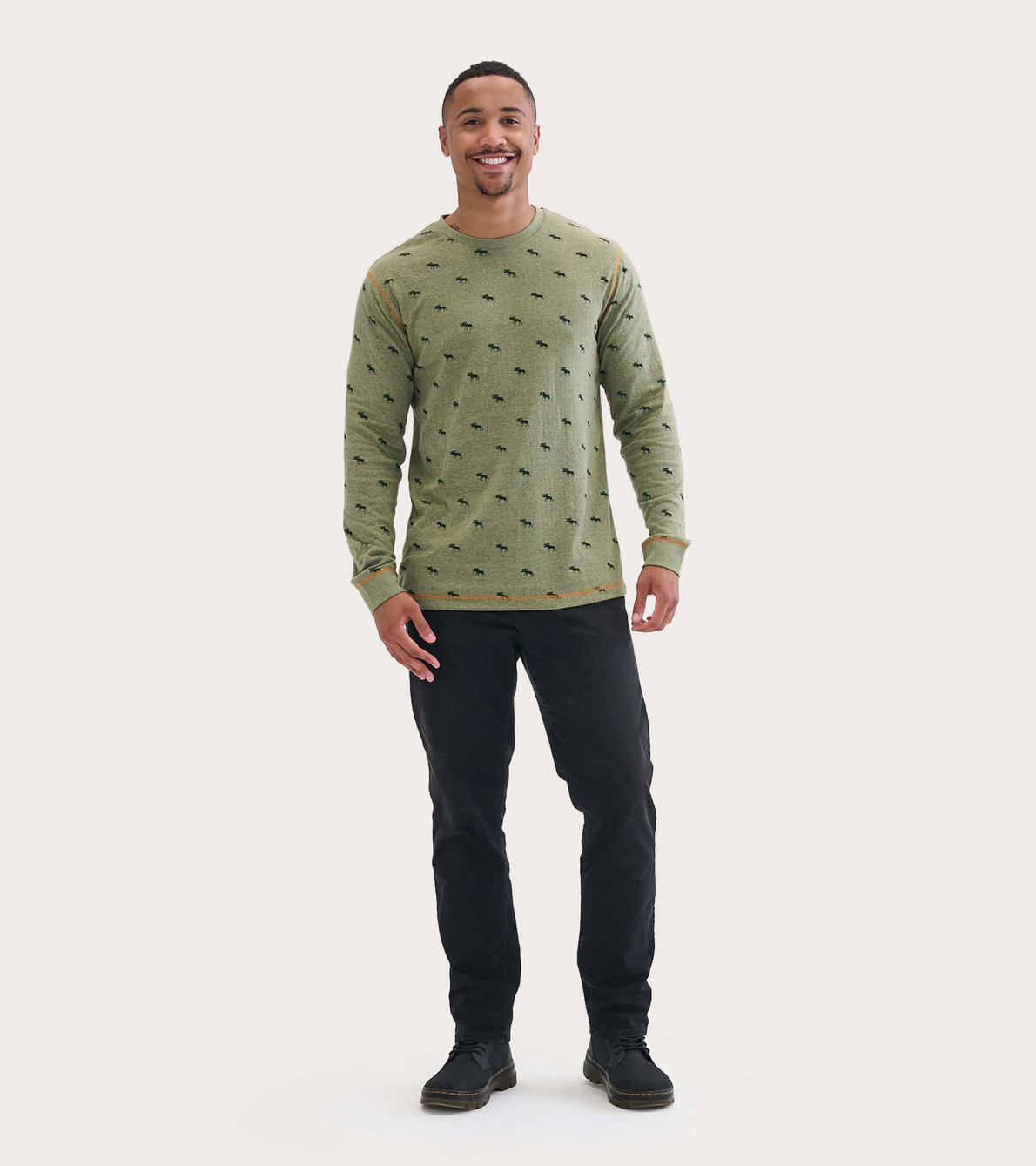 View larger image of Forest Green Moose Men's Heritage Long Sleeve Tee