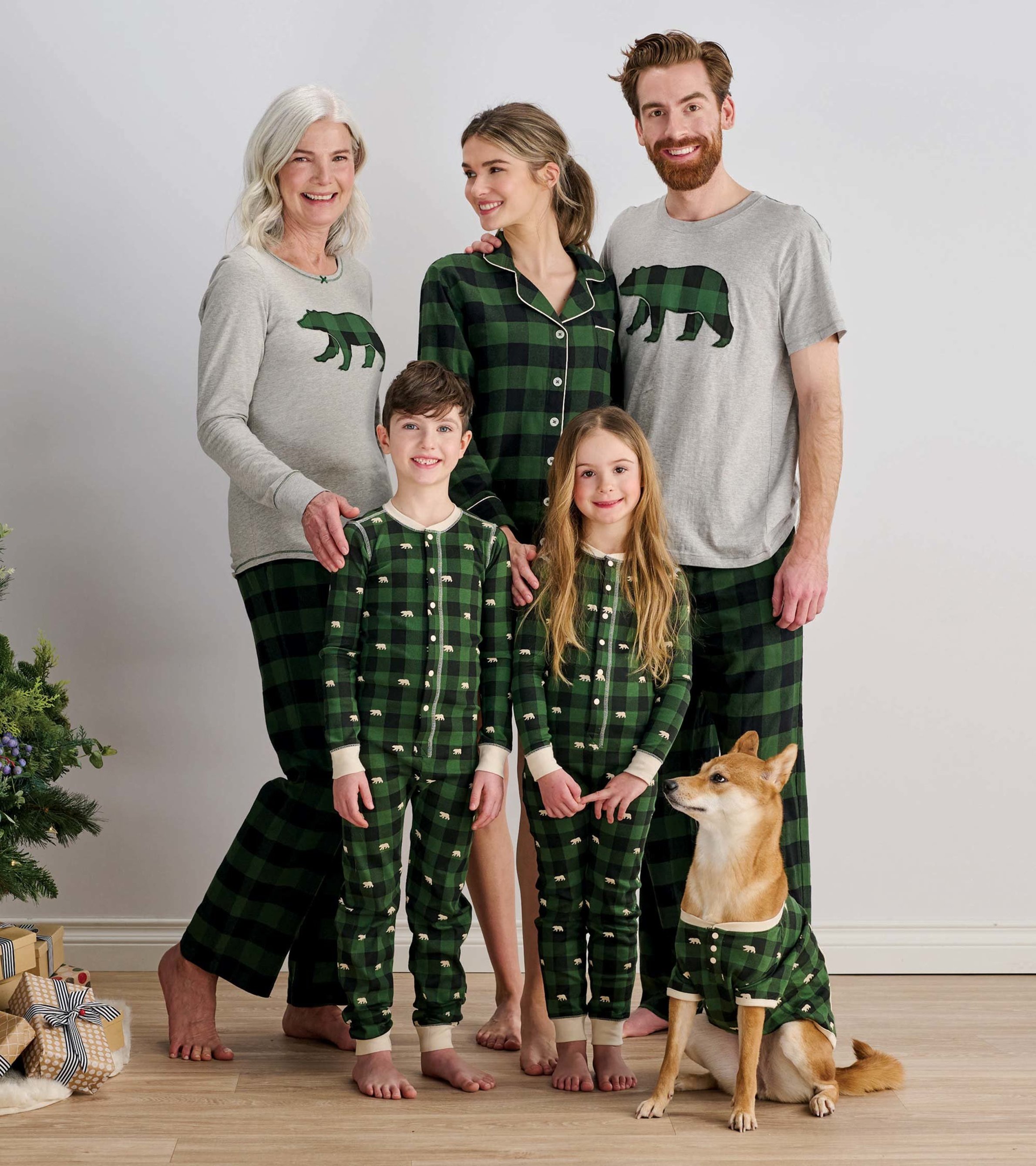Green Plaid Human Pajamas