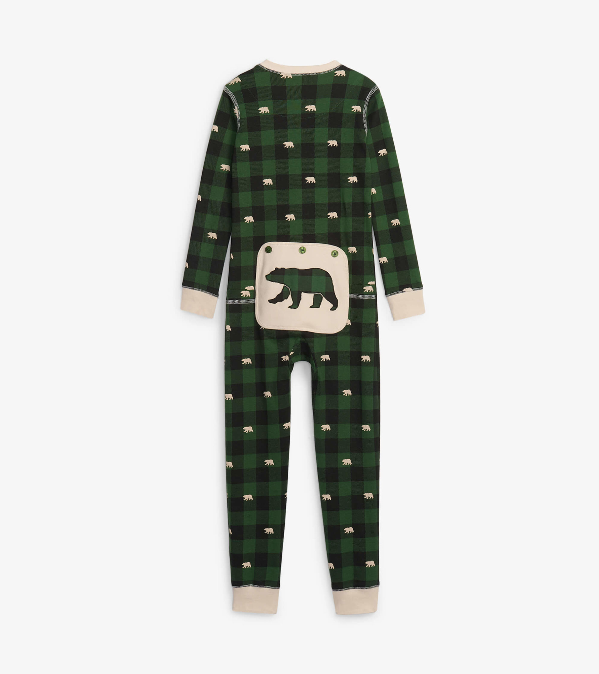 Forest Green Plaid Family Union Suits - Little Blue House CA
