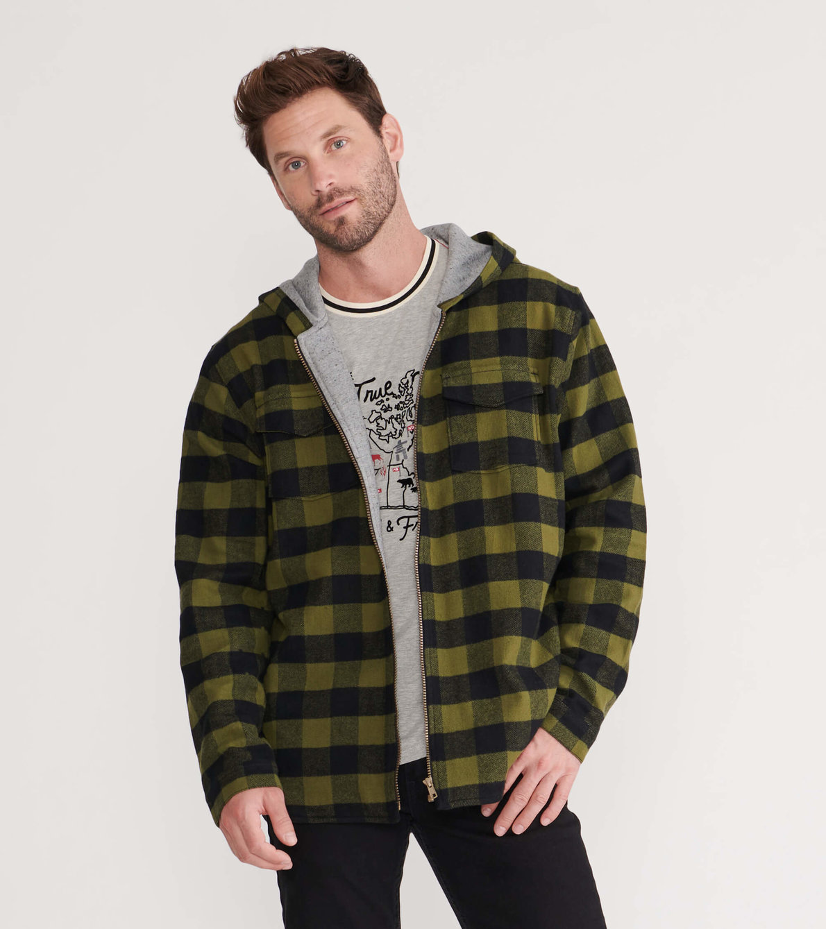 View larger image of Forest Plaid Men's Heritage Flannel Jacket