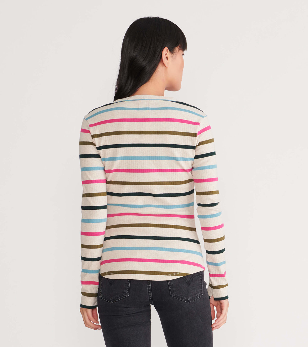 View larger image of Forest Stripes Women's Heritage Henley