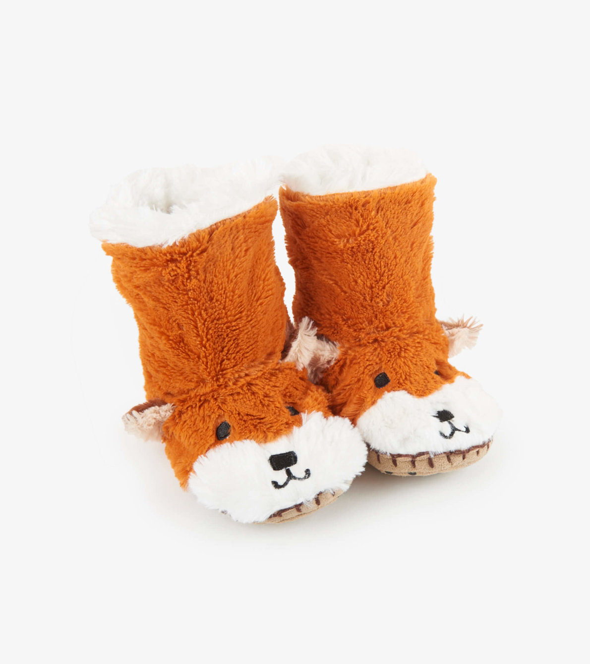 View larger image of Fox Kids Fuzzy Slouch Slippers