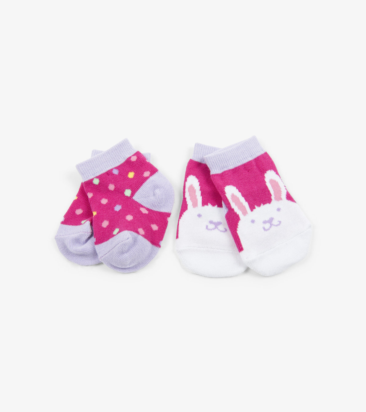 Agrandir l'image de Chaussettes pour bébé (deux paires) – Lapin joyeux