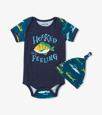 Game Fish Baby Bodysuit With Hat