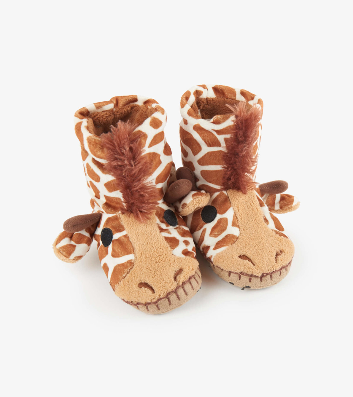 View larger image of Giraffe Kids Fuzzy Slouch Slippers