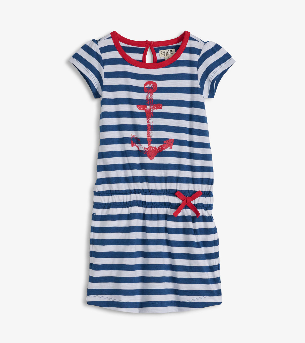 Agrandir l'image de Robe t-shirt pour enfant – Rayures nautiques