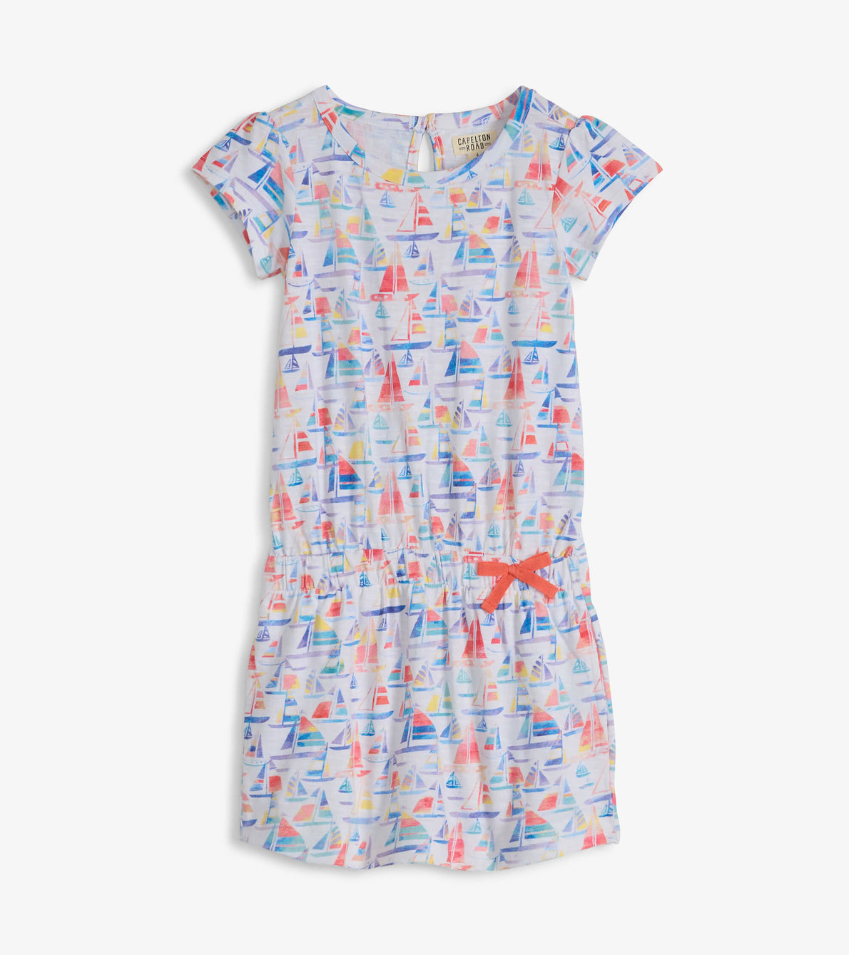 View larger image of Girls Painted Sailboats Tee Dress