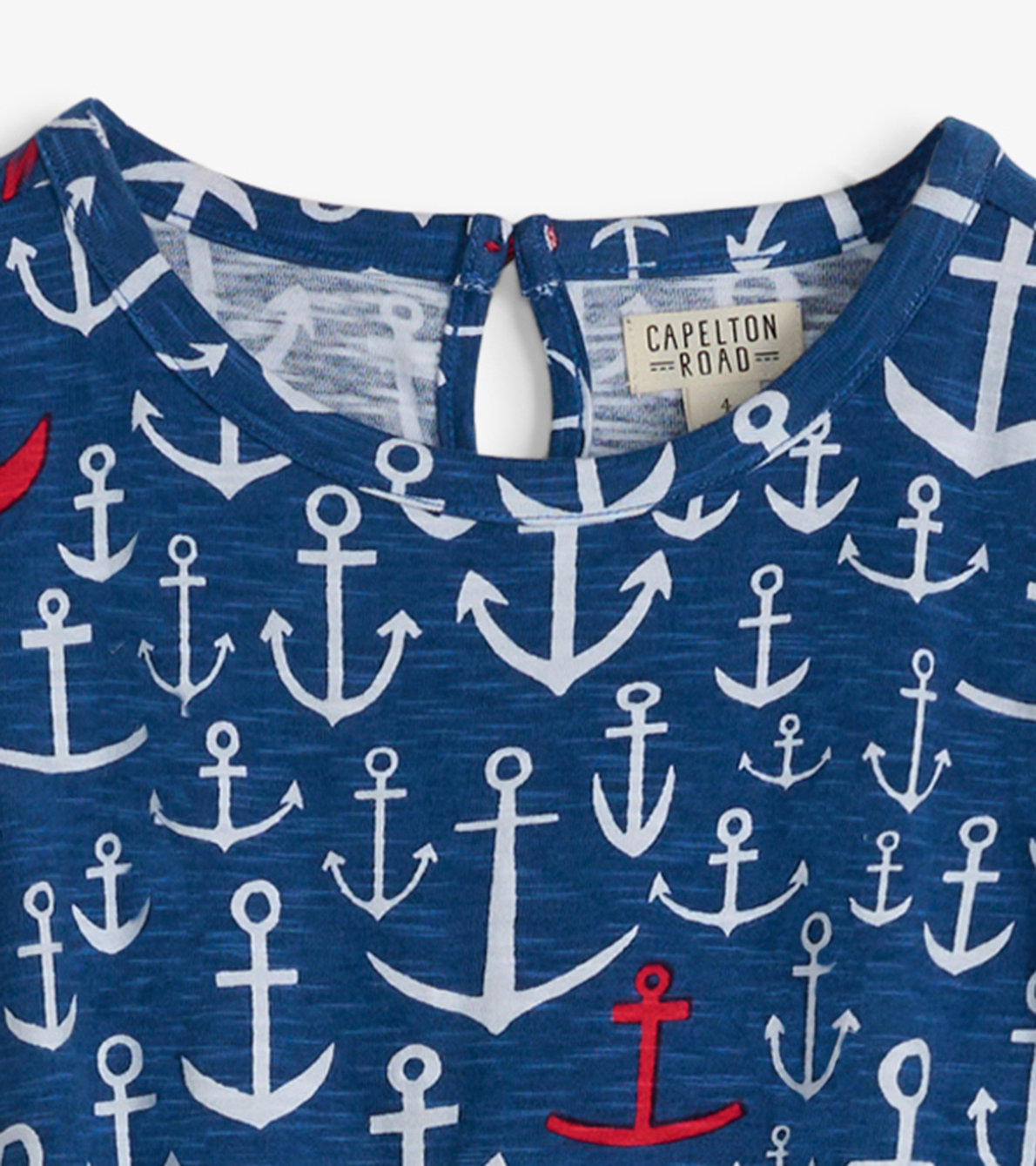 View larger image of Girls Stacked Anchors Tee Dress