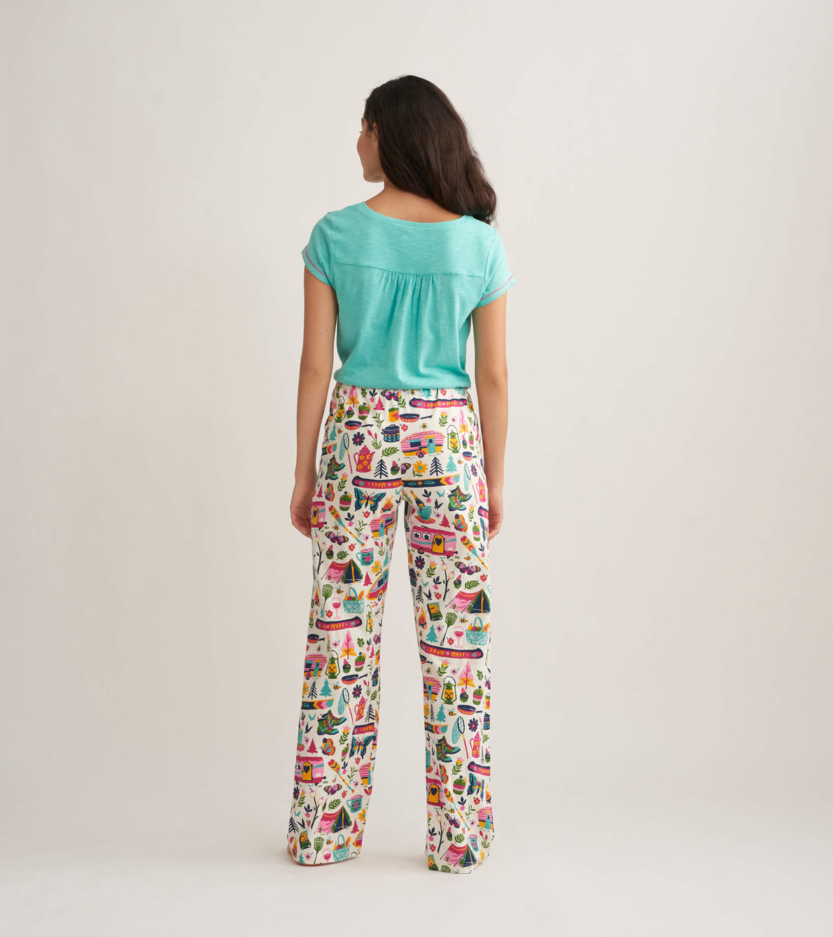 Agrandir l'image de Pantalon de pyjama en jersey pour femme – Glamping