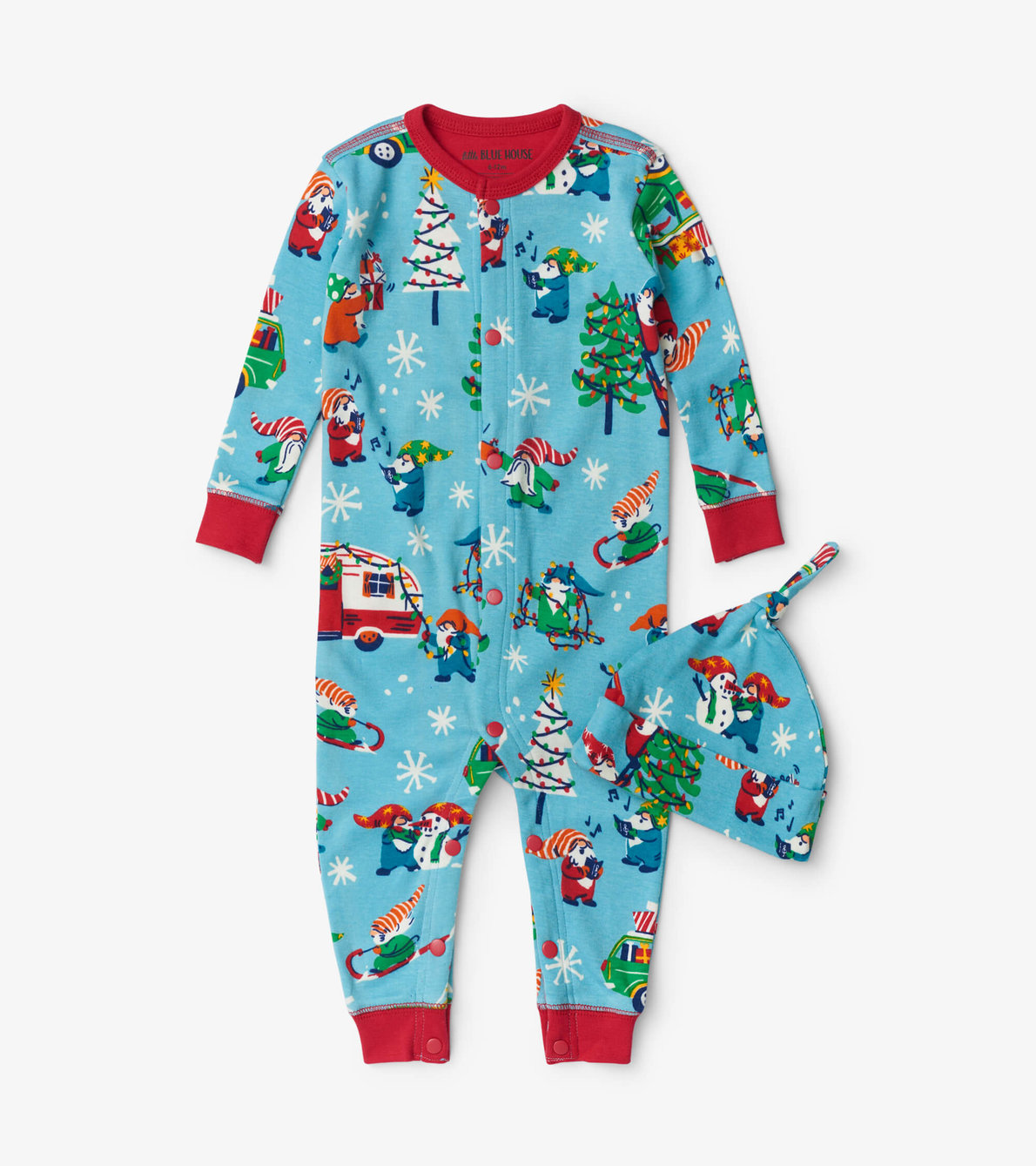 View larger image of Gnome For The Holidays Baby Coverall with Hat