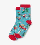 Kids Gnome For The Holidays Crew Socks