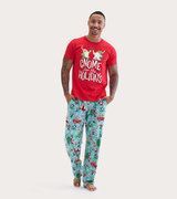 Gnome For The Holidays Men's Tee and Pants Pajama Separates