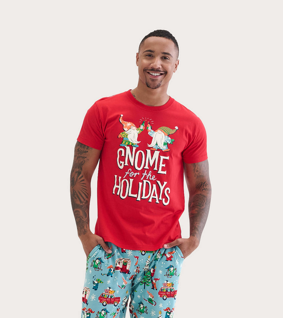 Agrandir l'image de T-shirt pour homme – Gnomes des fêtes