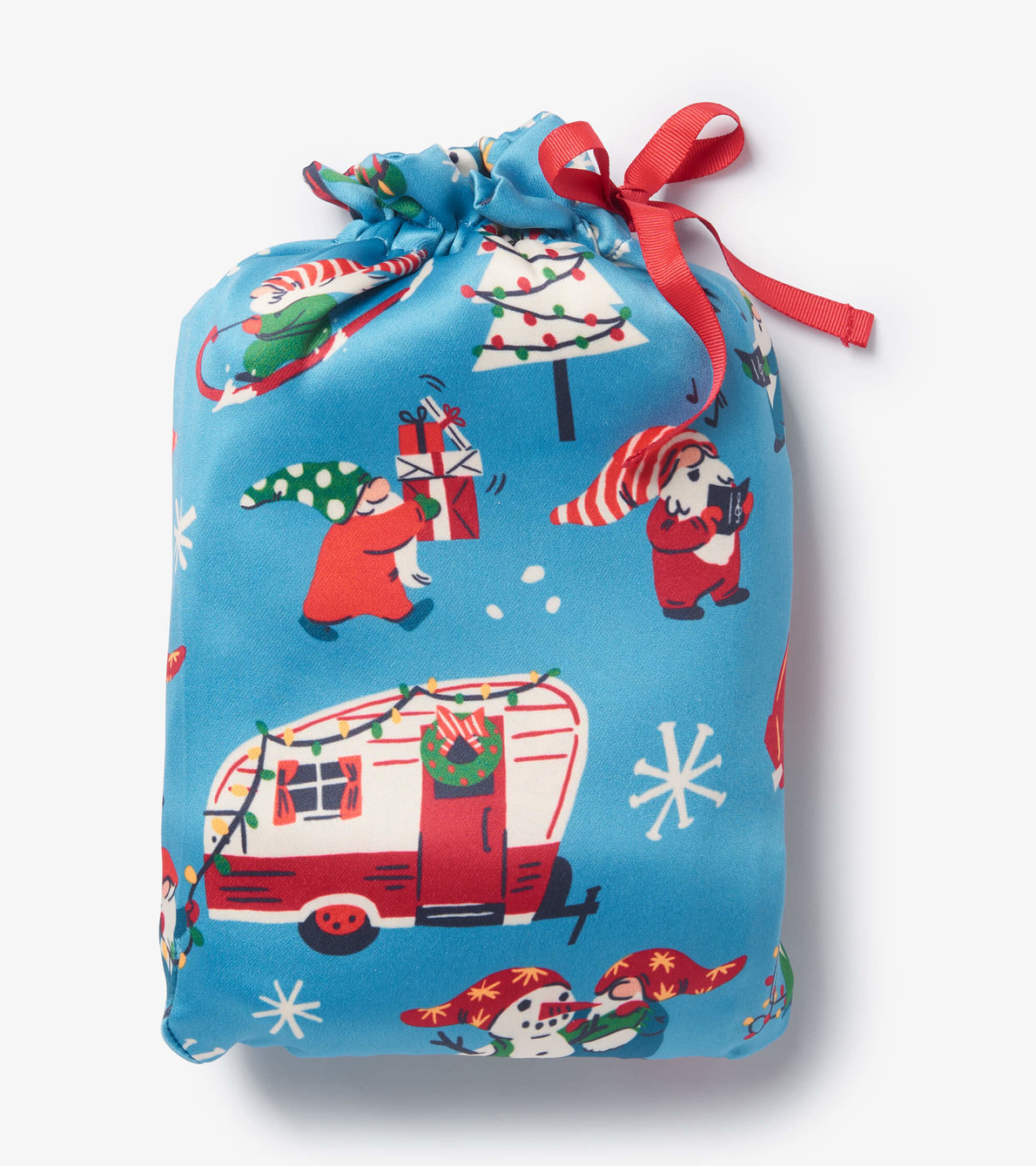 Agrandir l'image de Ensemble de sacs cadeaux réutilisables – Gnomes des fêtes