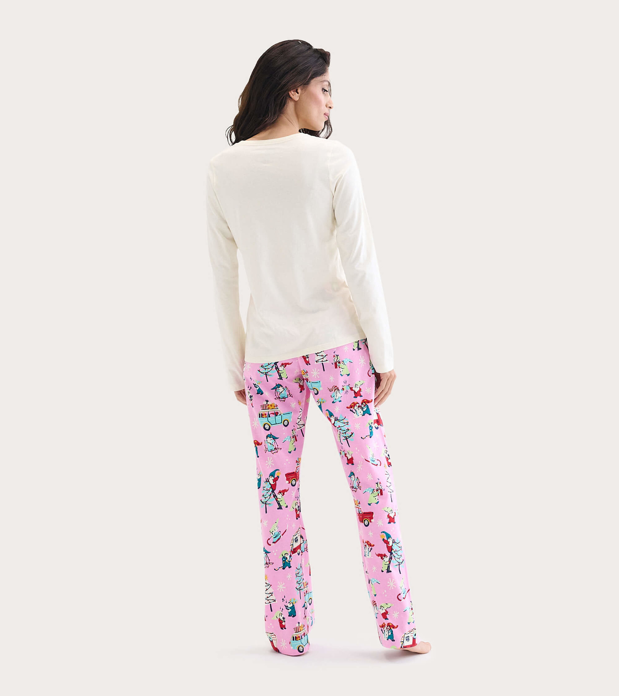 Women's Gnome For The Holidays Jersey Pajama Pants - Little Blue
