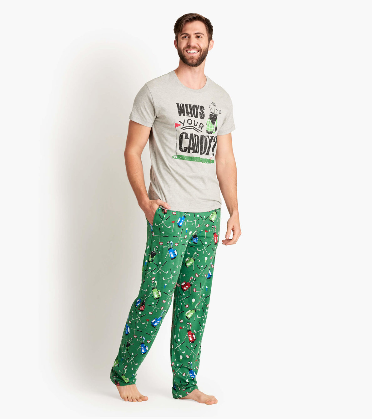 View larger image of Golf Course Men's Tee and Pants Pajama Separates
