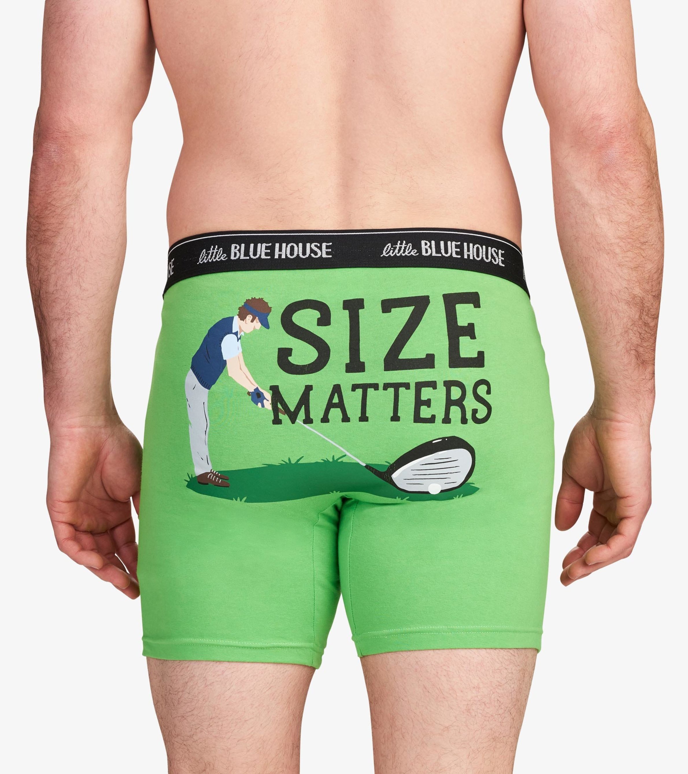 Golf Size Matters Men's Boxer Briefs - Little Blue House US