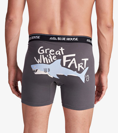 Caleçon pour homme – Requin « Great White Fart »