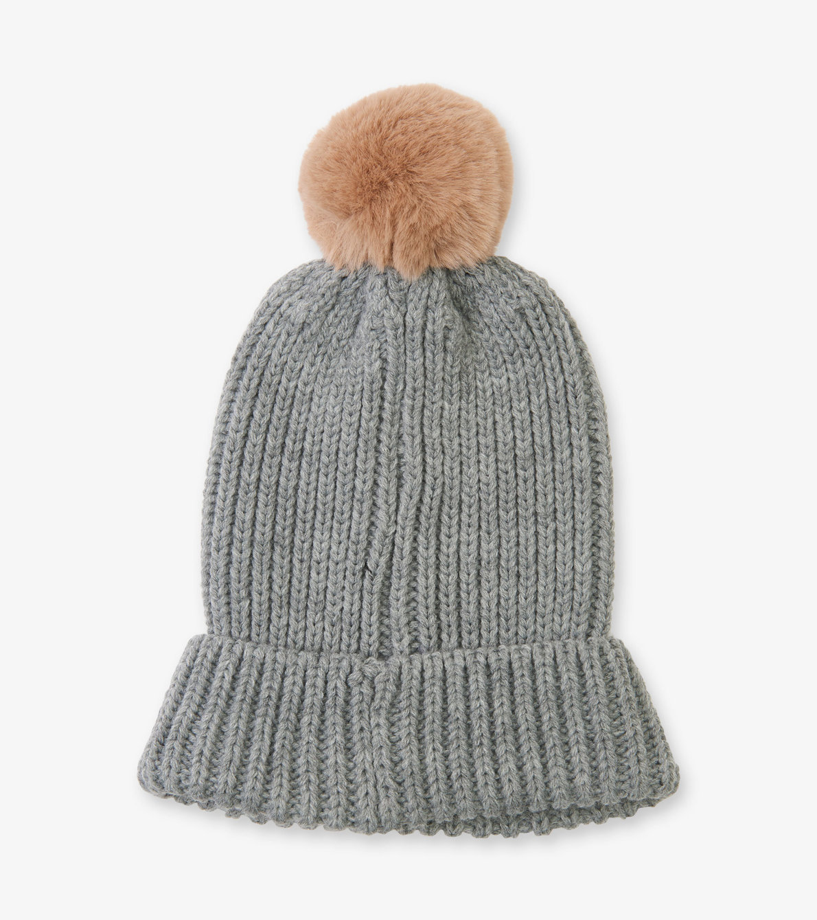 View larger image of Grey Adult Heritage Pom Pom Winter Hat
