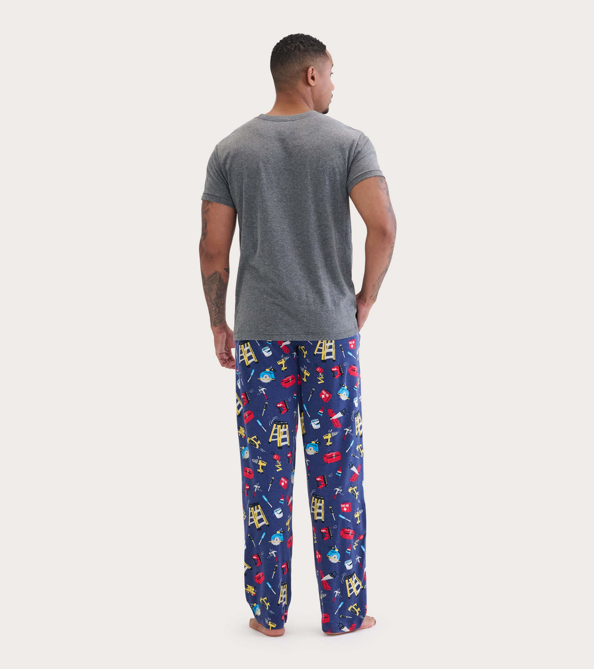 Agrandir l'image de Pantalon de pyjama en jersey pour homme – Essentiels du bricoleur