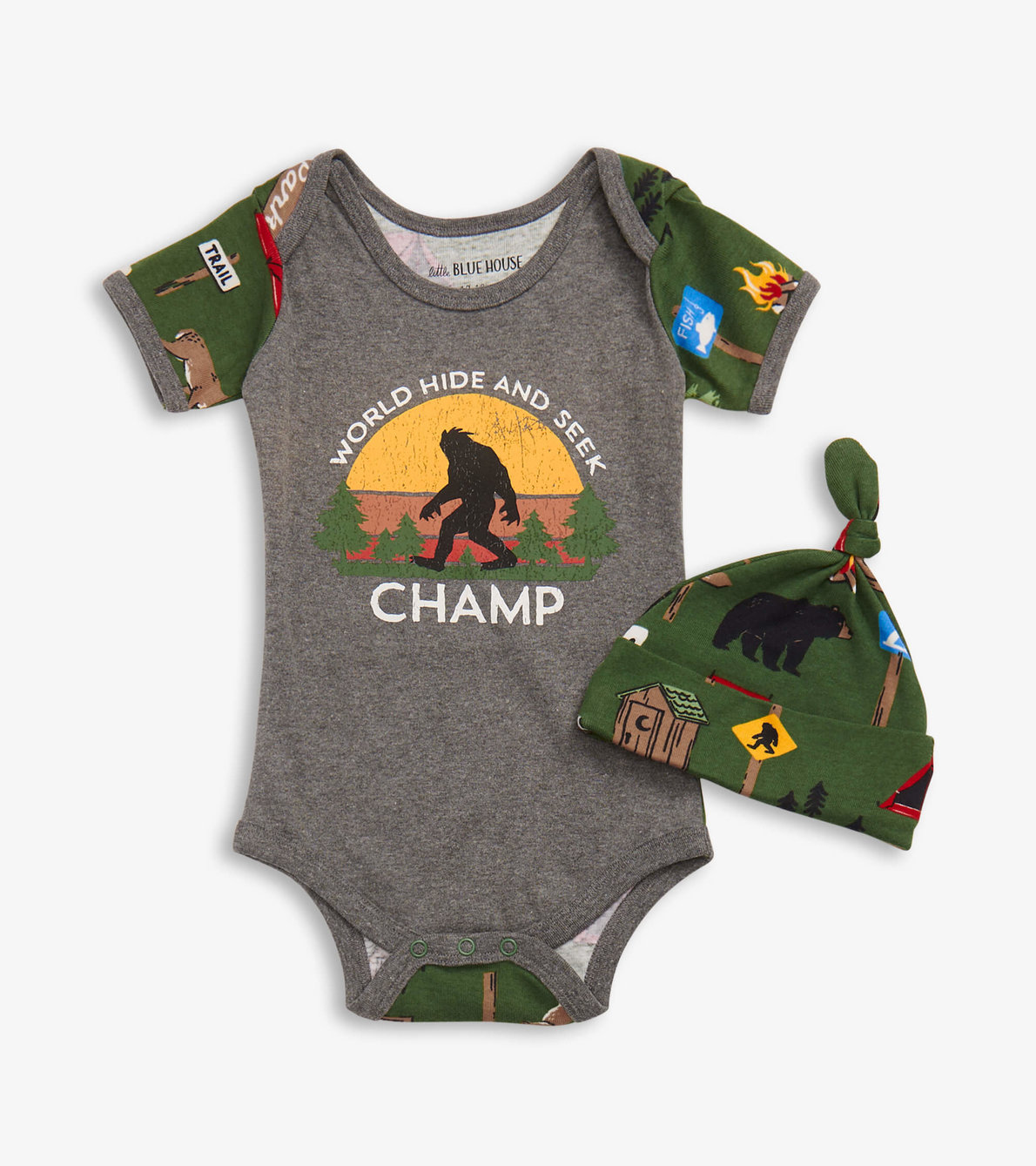 View larger image of Hide And Seek Baby Bodysuit With Hat