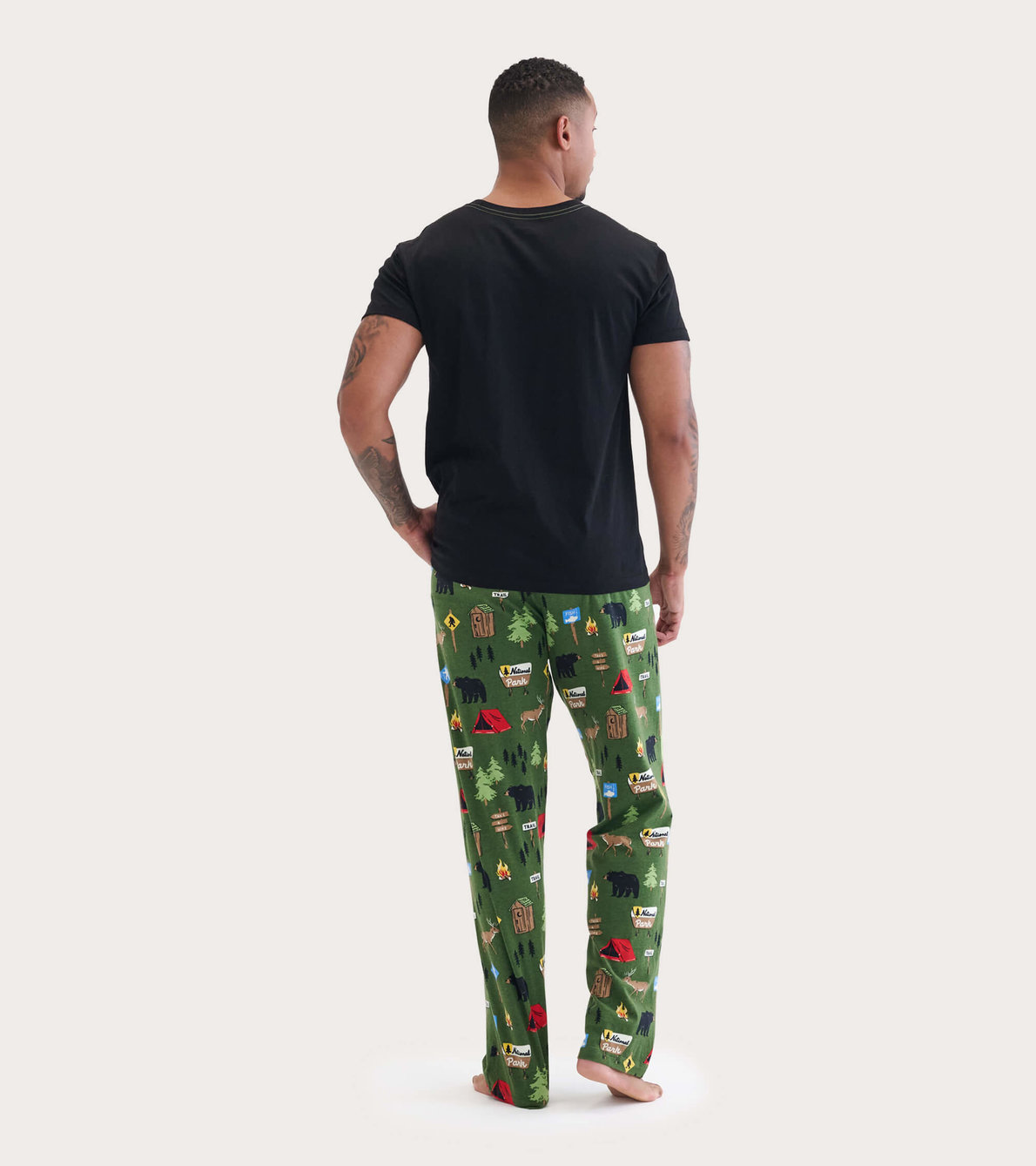 Agrandir l'image de Pantalon de pyjama en jersey pour homme – Sentier de randonnée