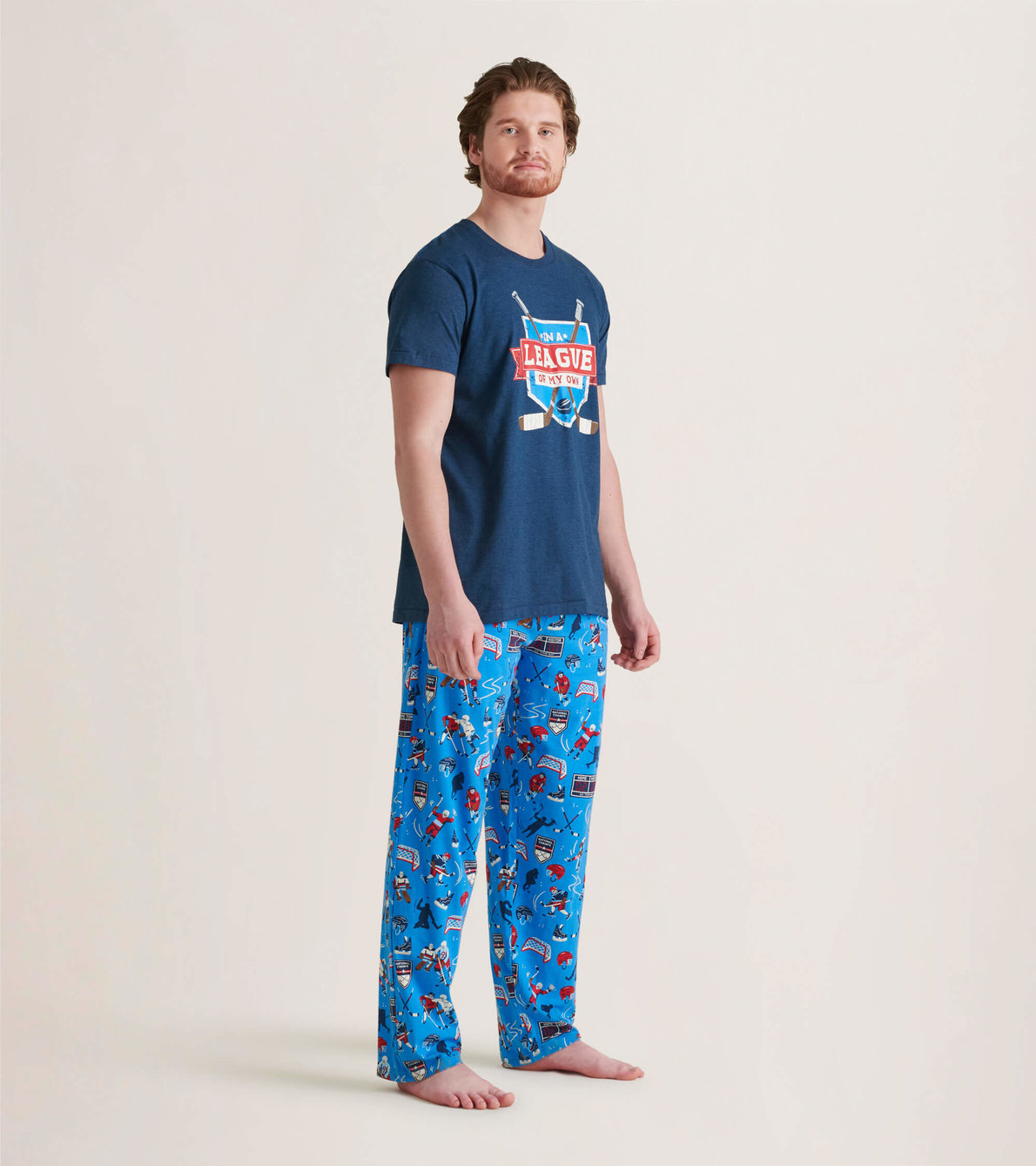 View larger image of Hockey Champs Men's Jersey Pajama Pants