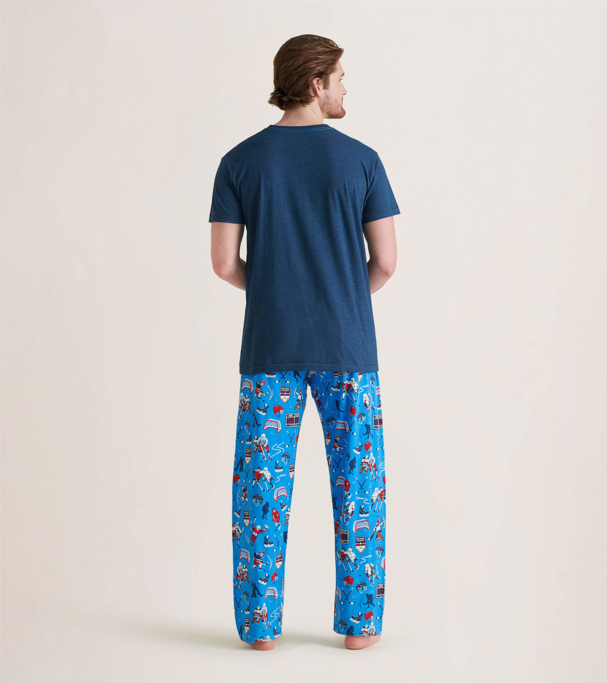 Agrandir l'image de Pantalon de pyjama en jersey pour homme – Championnat de hockey