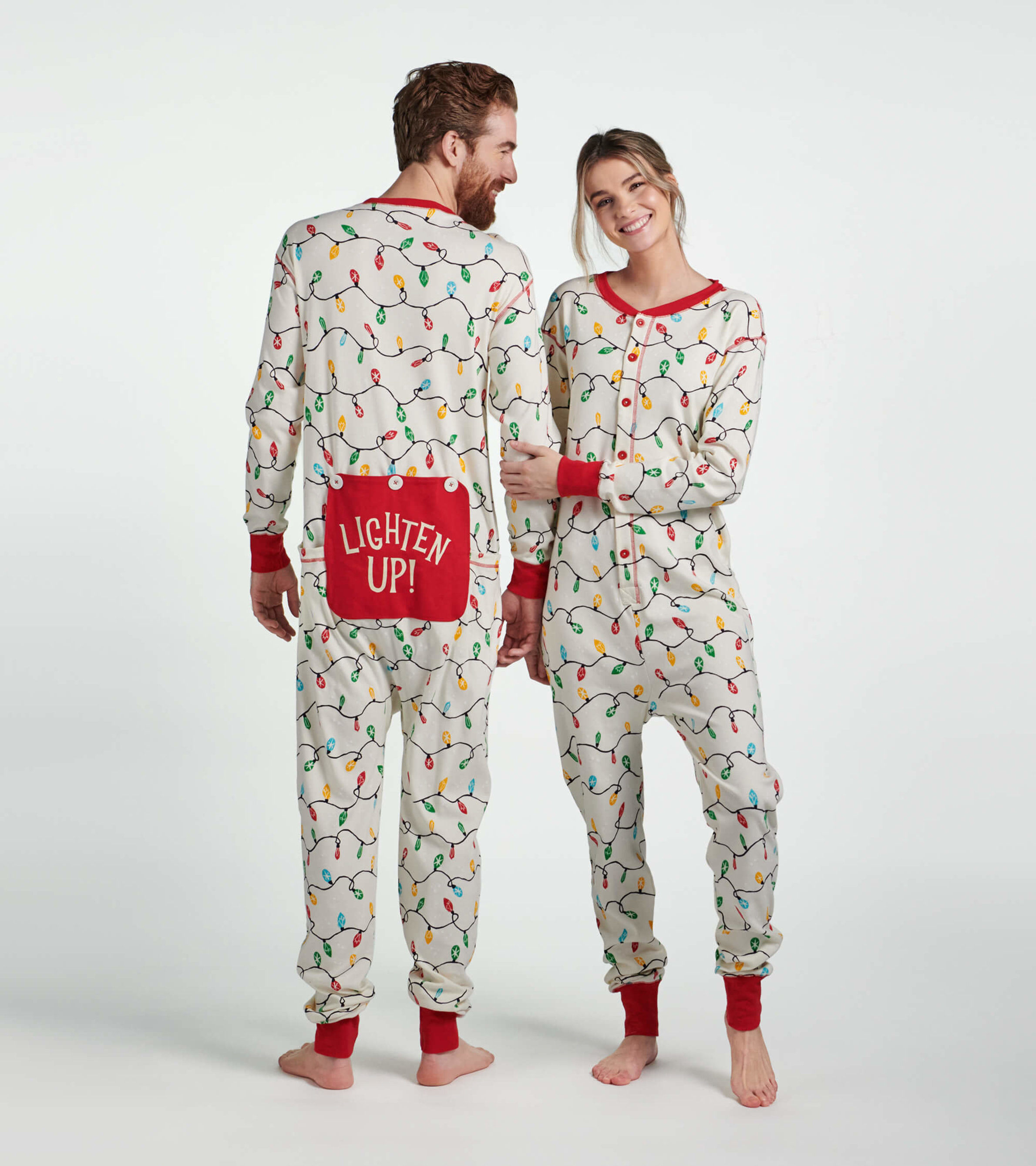 adultes et enfants-Pyjamas de Noël - Onesie de Noël - Pyjamas de Noël  Couple-Pyjamas
