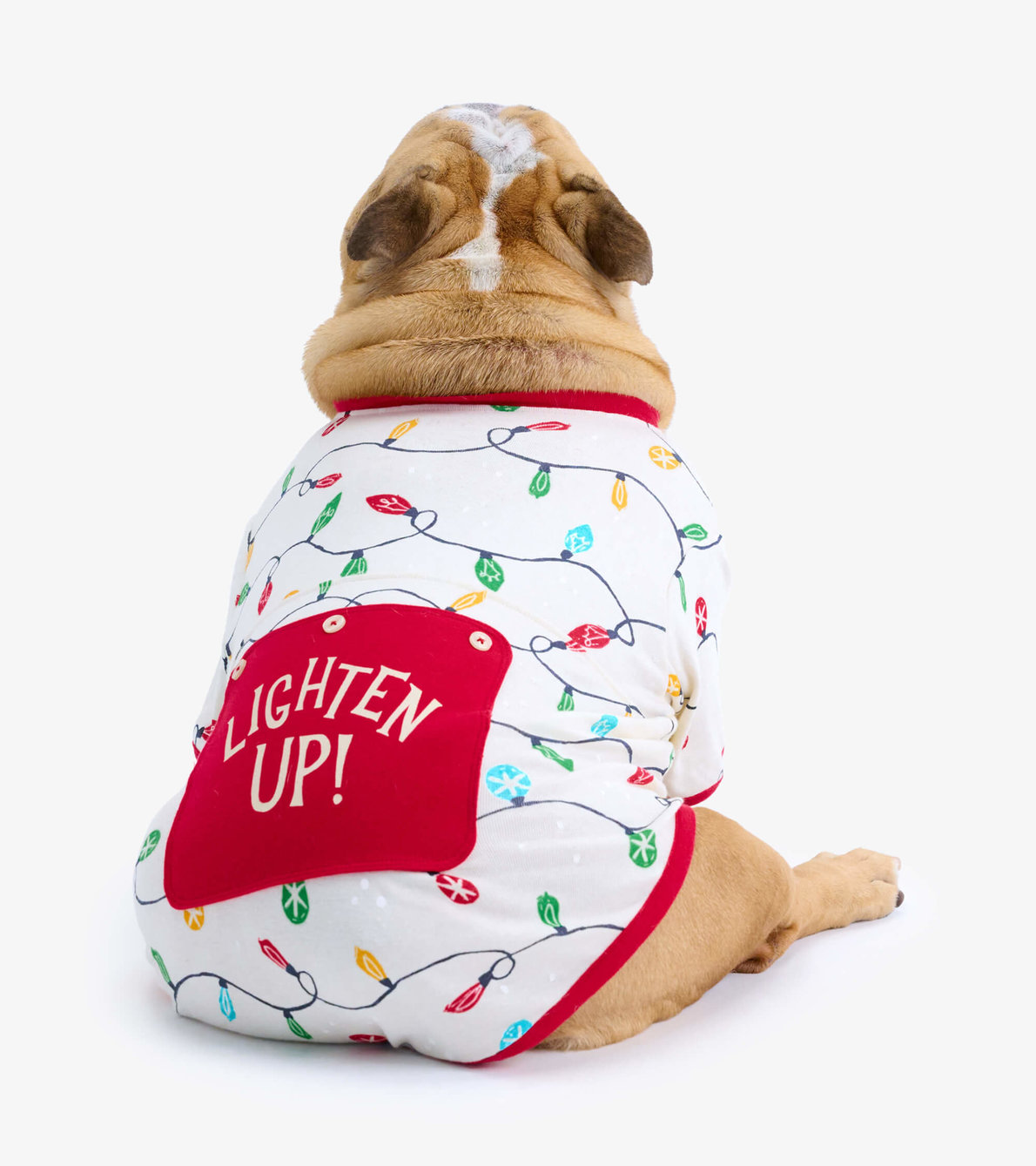 Agrandir l'image de T-shirt pour chien – Lumières de Noël
