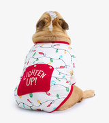 T-shirt pour chien – Lumières de Noël