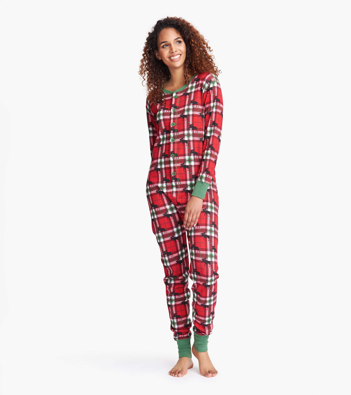 View larger image of Holiday Moose on Plaid Family Pajamas
