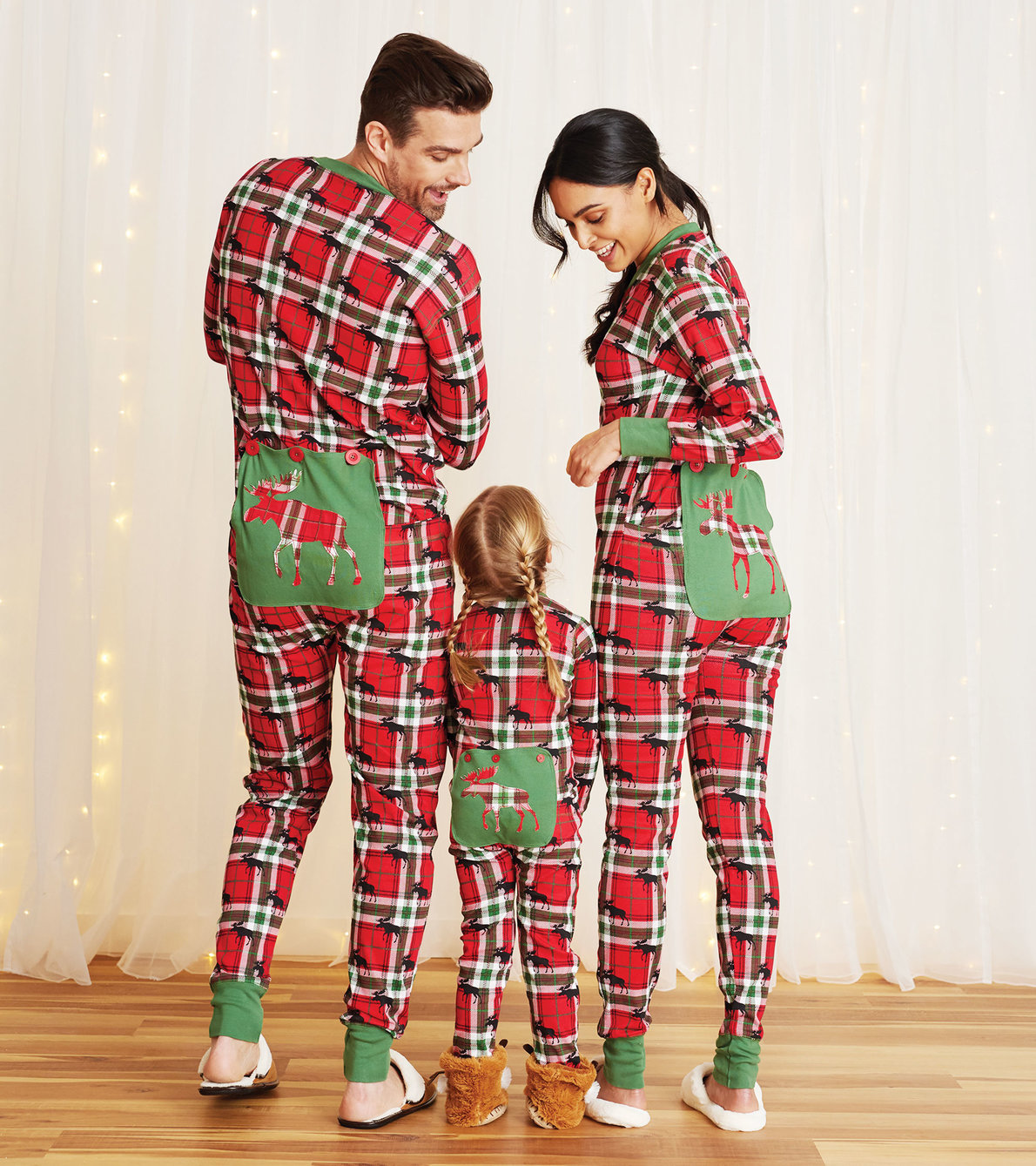 Agrandir l'image de Pyjamas une pièce pour la famille - Orignal des fêtes sur motif écossais