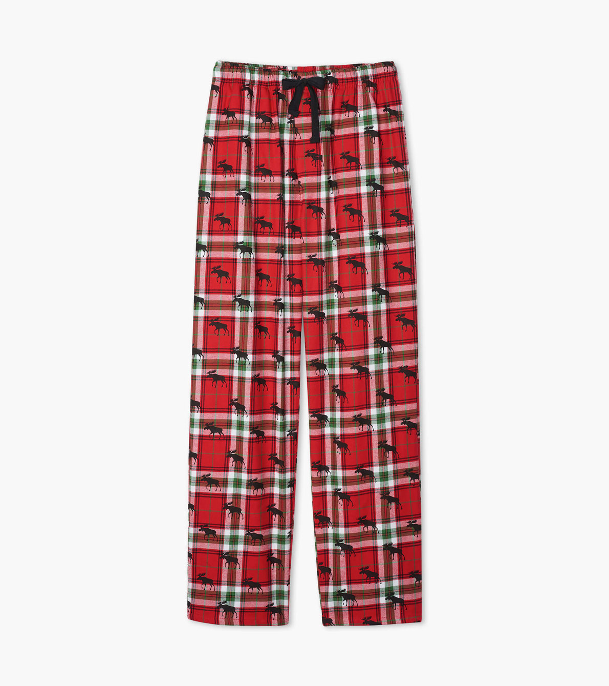 View larger image of Holiday Moose on Plaid Men's Flannel Pajama Pants