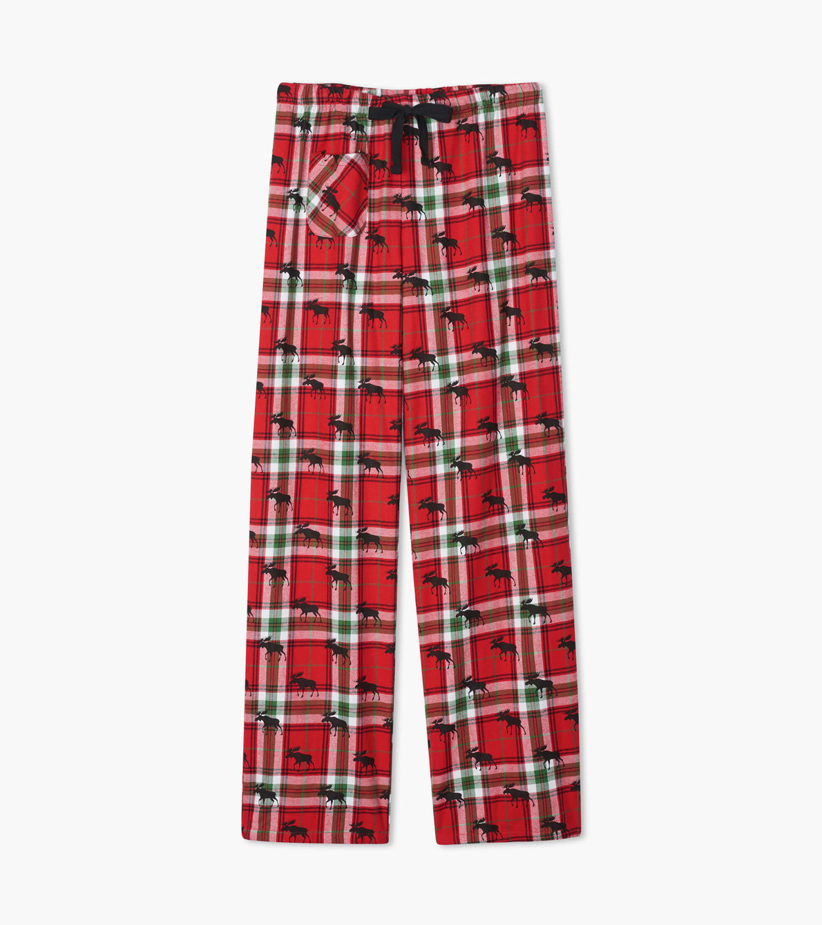 View larger image of Holiday Moose on Plaid Women's Flannel Pajama Pants