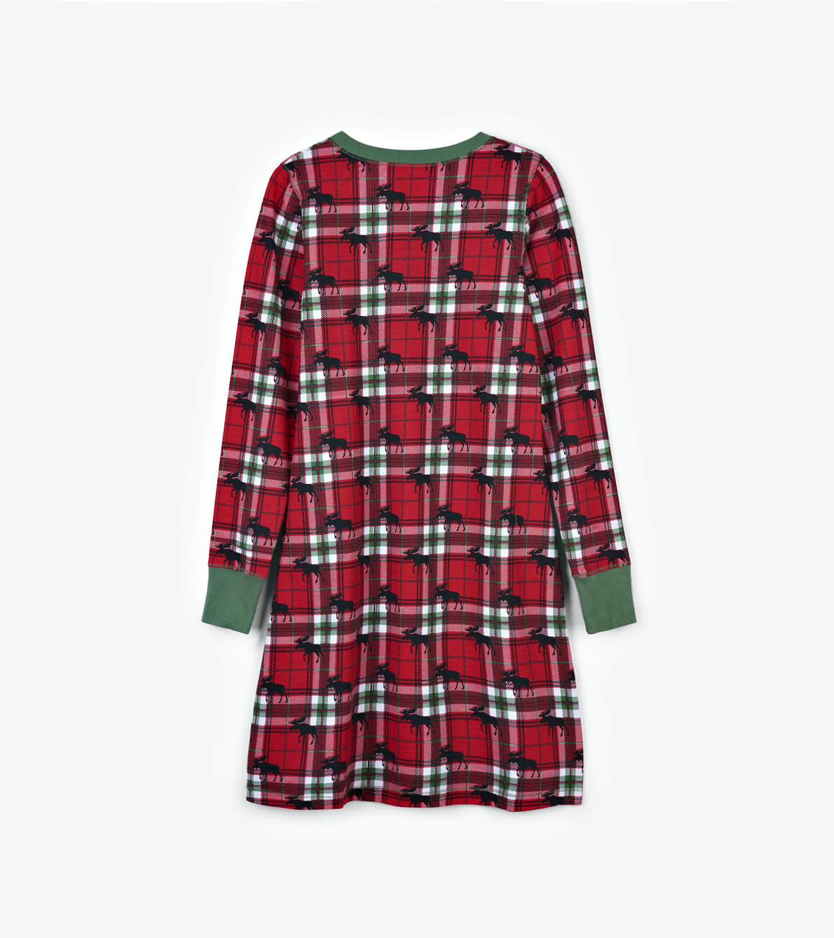 View larger image of Holiday Moose on Plaid Women's Nightdress