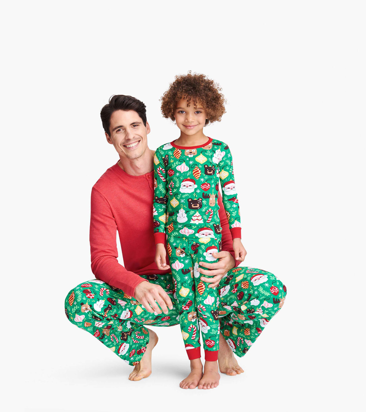 View larger image of Holiday Ornaments Kids Pajama Set
