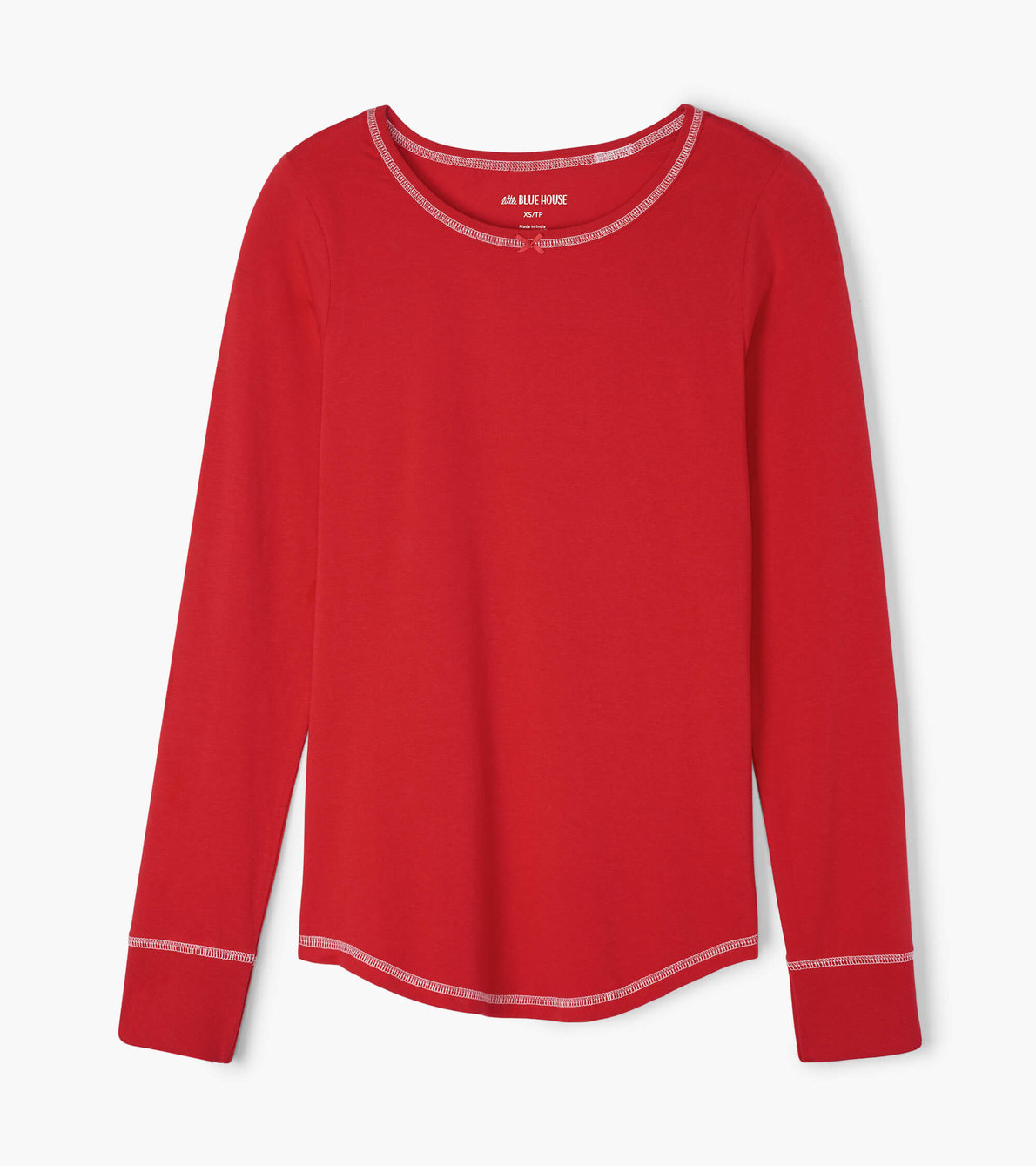 Agrandir l'image de Haut en jersey extensible pour femme – Rouge des fêtes