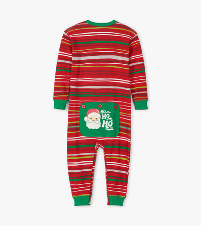 Holiday Stripes Baby Union Suit