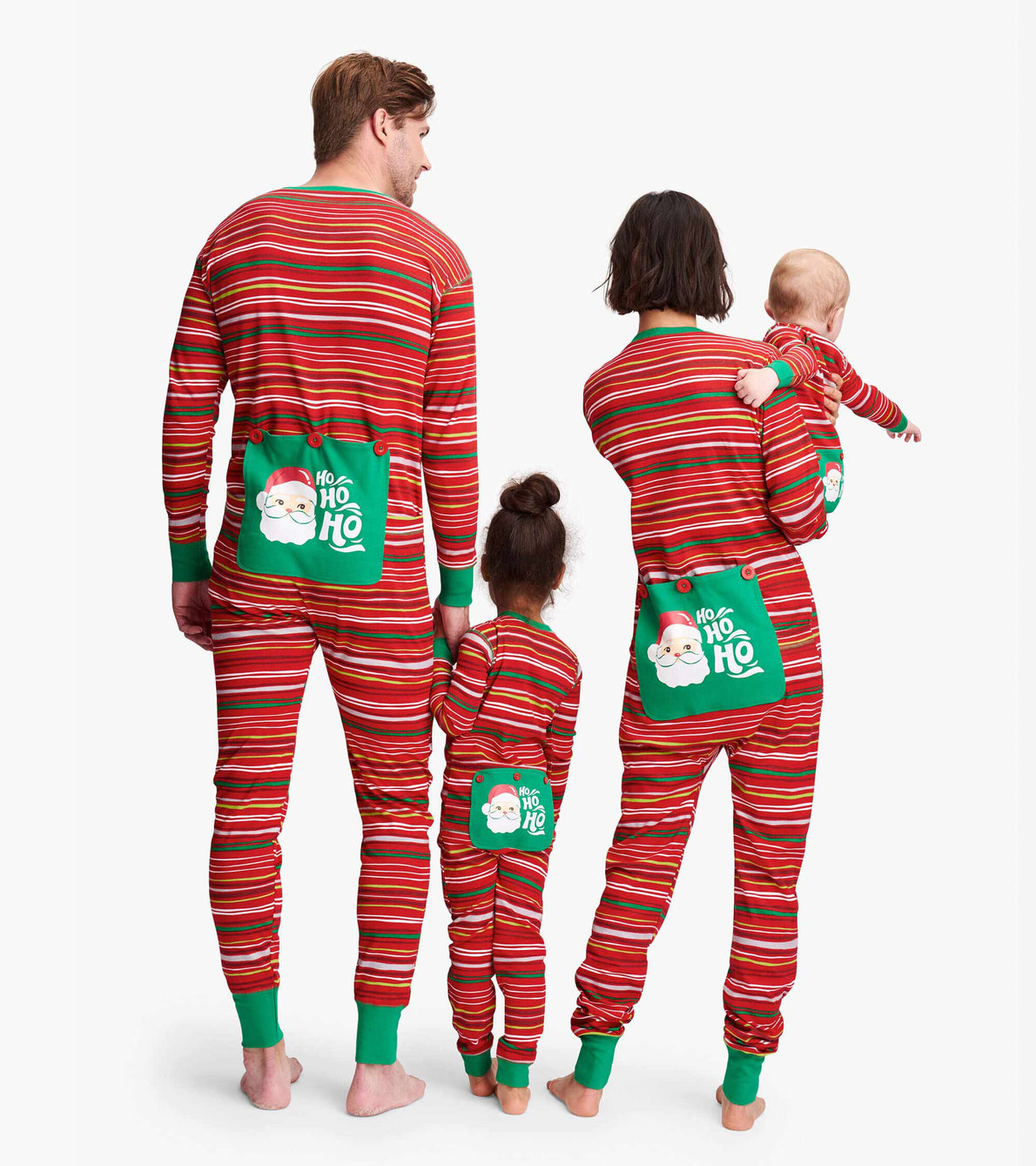 View larger image of Holiday Stripes Kids Union Suit