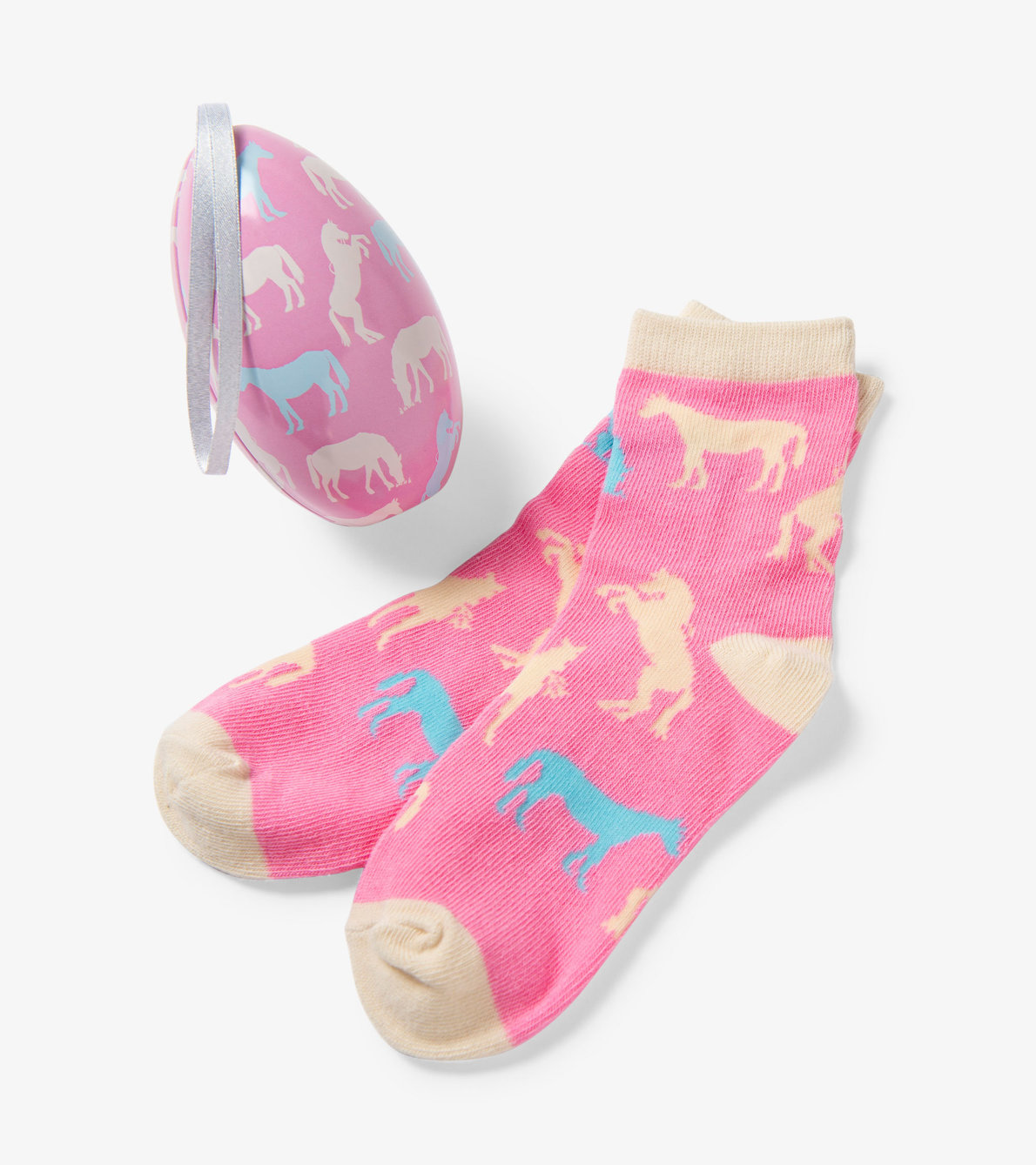 View larger image of Horse Silhouettes Kids Socks In Eggs