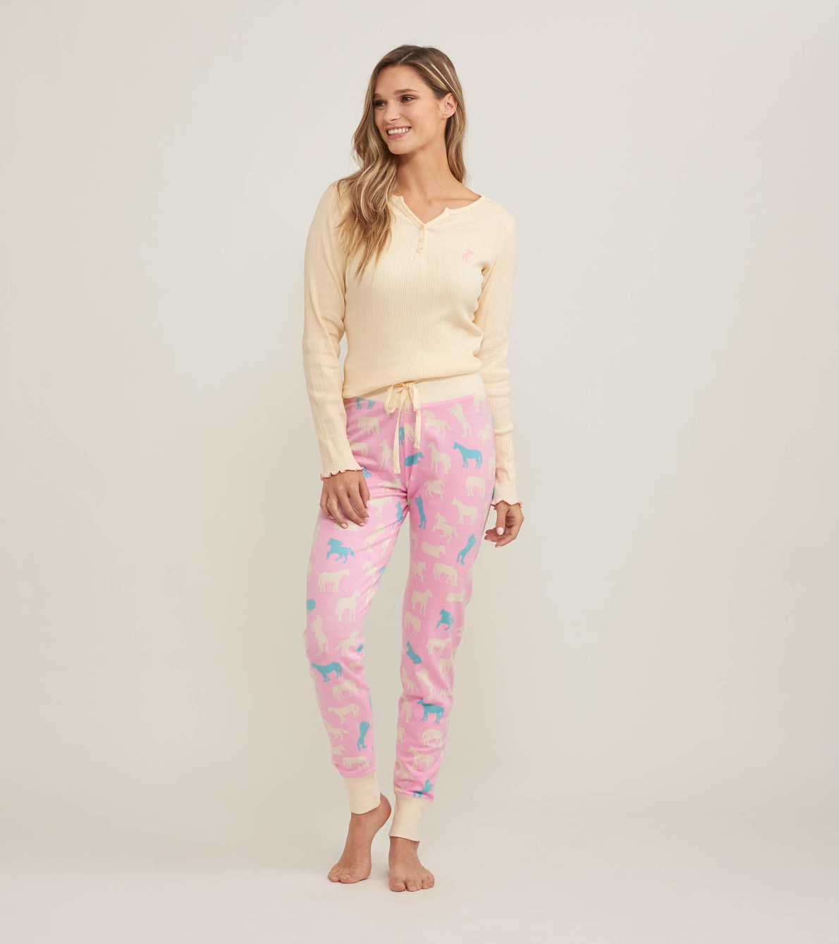 View larger image of Horse Silhouettes Women's Tee and Leggings Pajama Separates