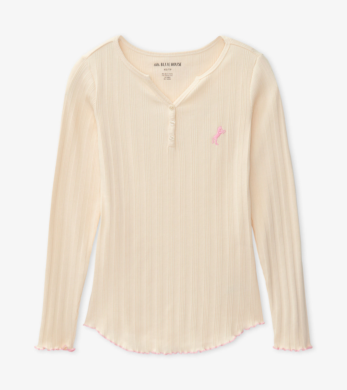 View larger image of Horse Women's Rib Long Sleeve Henley
