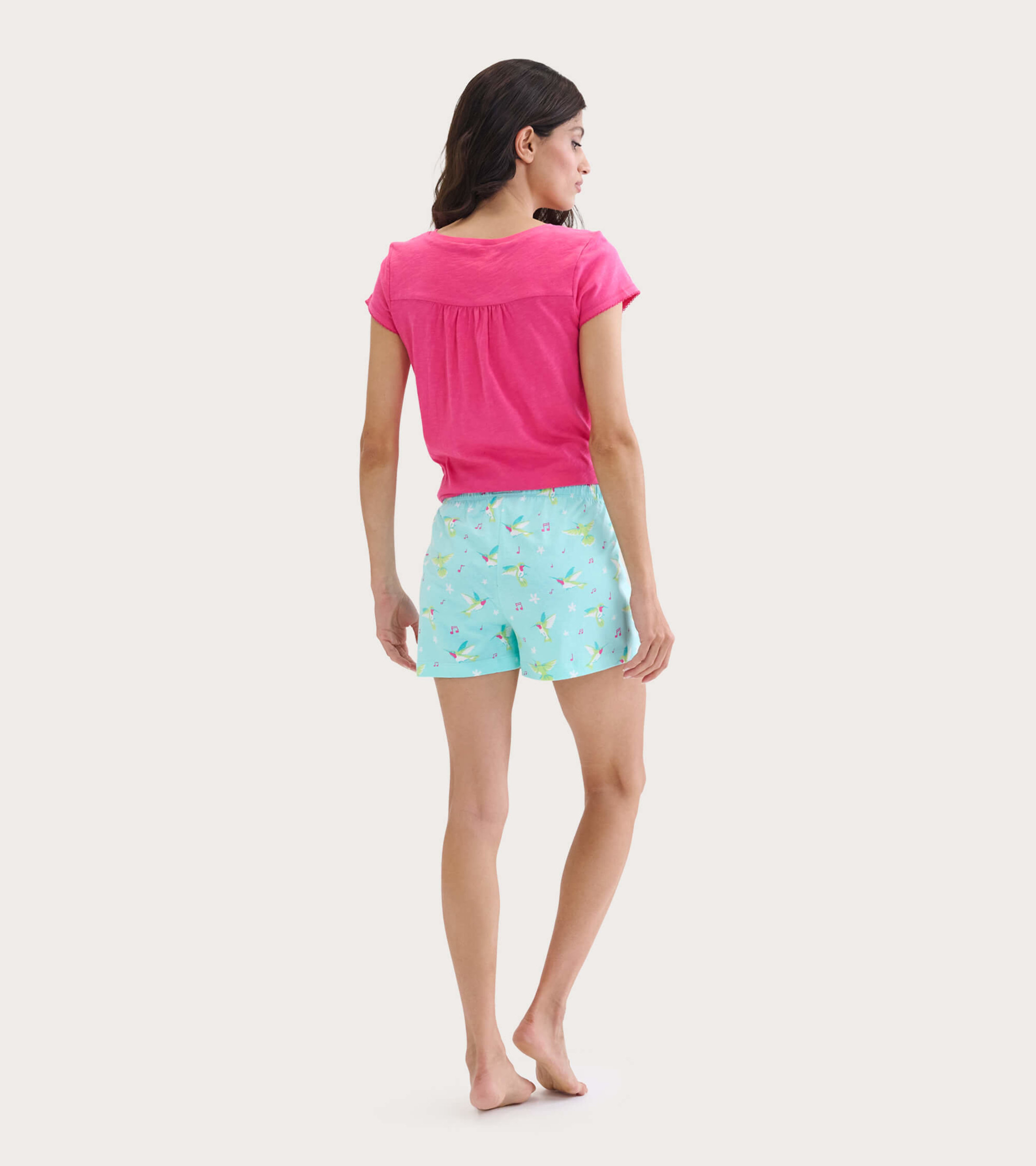 Treble Maker Women's Tee and Shorts Pajama Separates - Little Blue House US